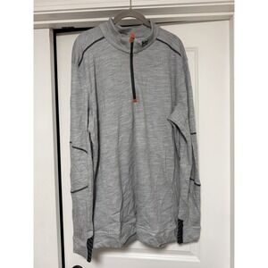 Helly Hansen Men's‎ Lifa Merino Midweight 1/4 Zip Top, Gray, Size 3XL